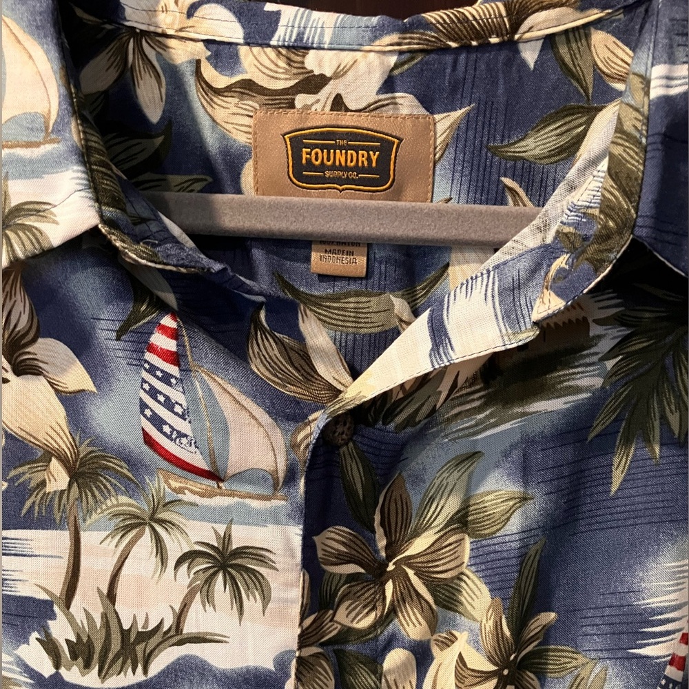 The Foundry Supply Co. Hawaiian Button-Down 2XLT - Picture 3 of 5